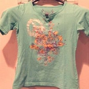 Girls Arizona split neck top